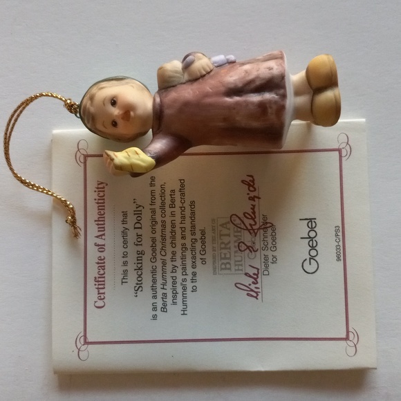 Berta Hummel "Stocking for Dolly" Holiday Ornament. - Picture 5 of 6